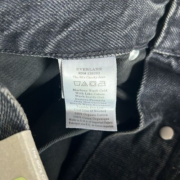 NWT Everlane The ’90s Cheeky® Jean in Washed Black Size 25 Ankle - Picture 9 of 15